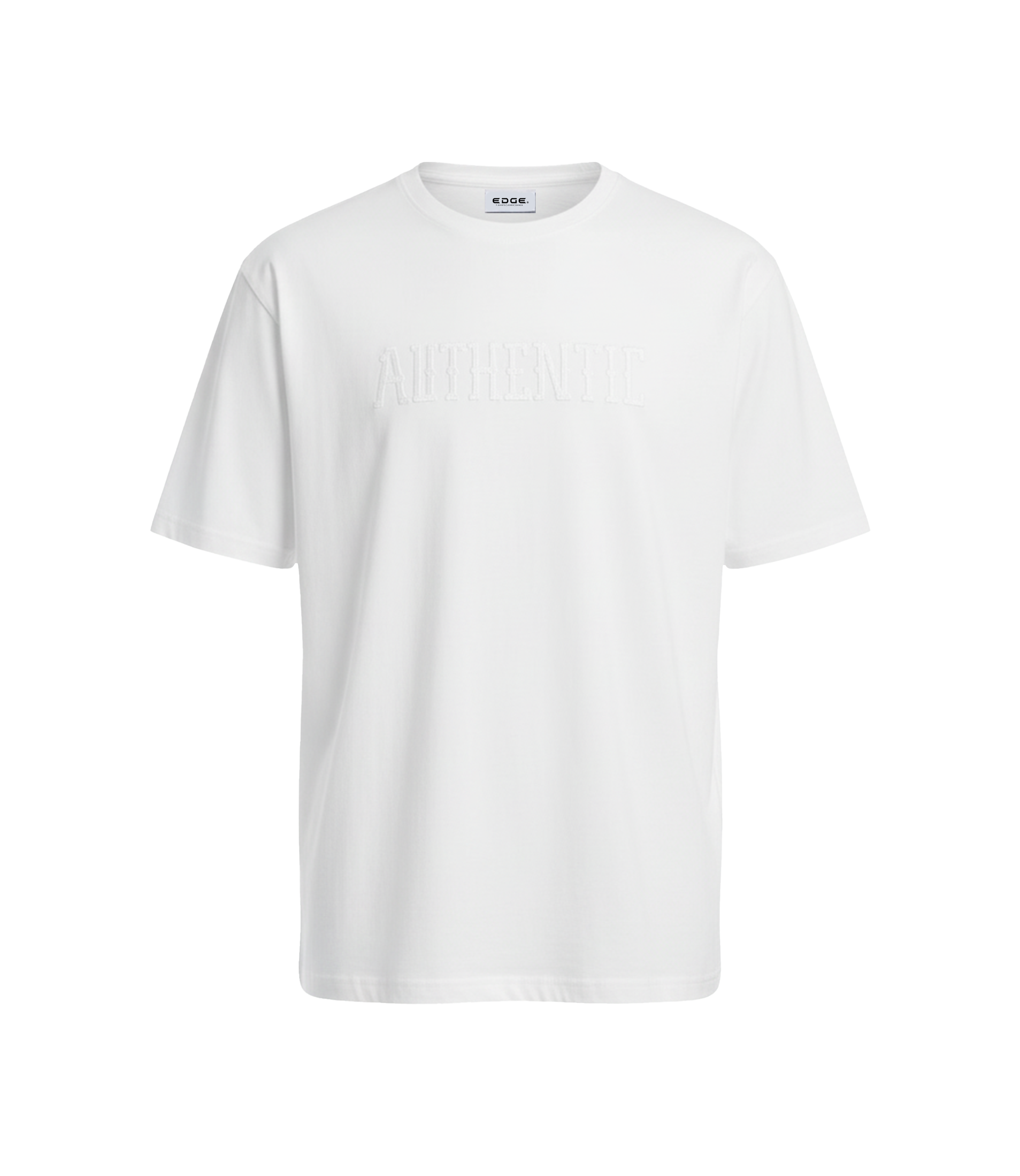 EDGE Crew Neck Men’s “Authentic” Embossed Oversize T-Shirt - 53197