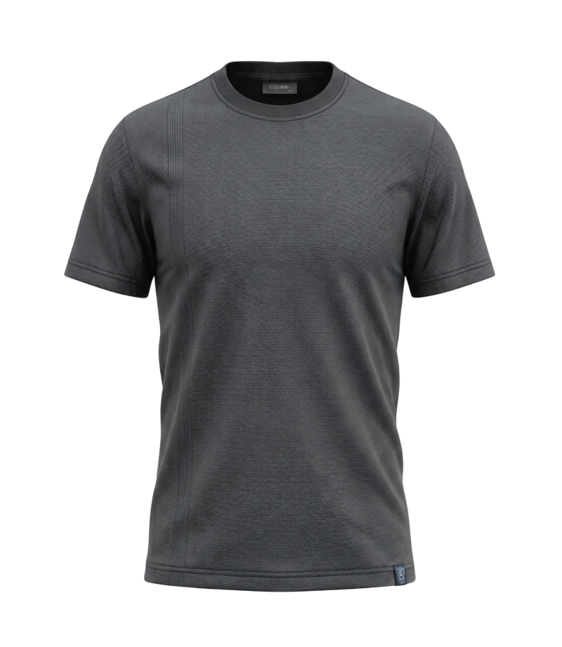 EDGE Kids Crew Neck Solid Color Textured T-Shirt – 33813