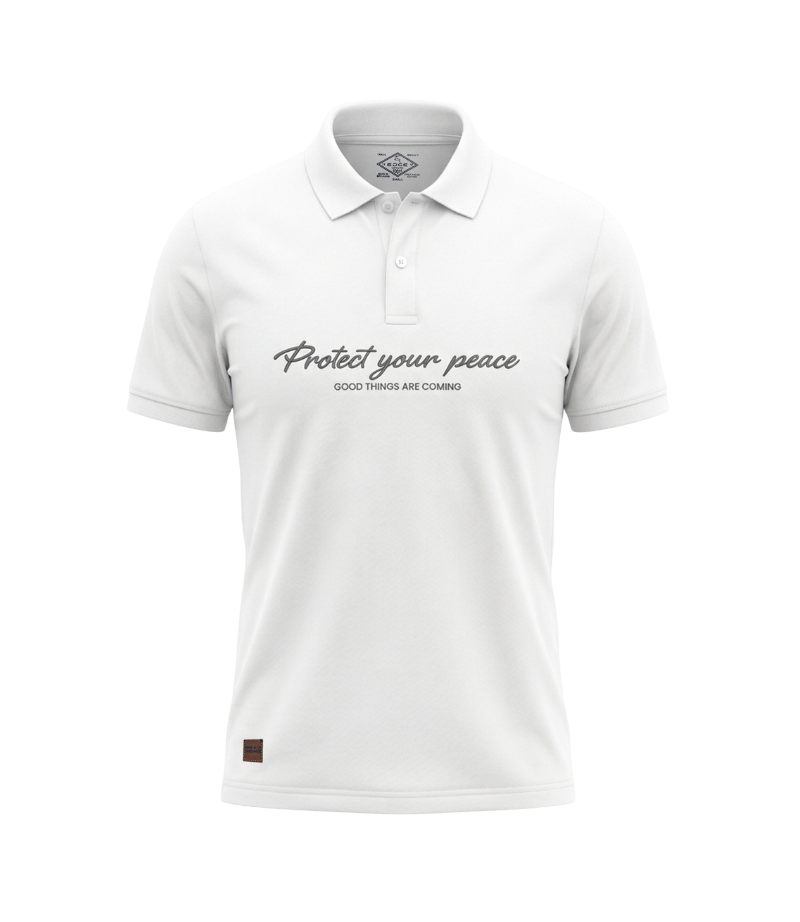 EDGE Printed Men’s Solid Color Polo Shirt - 52532