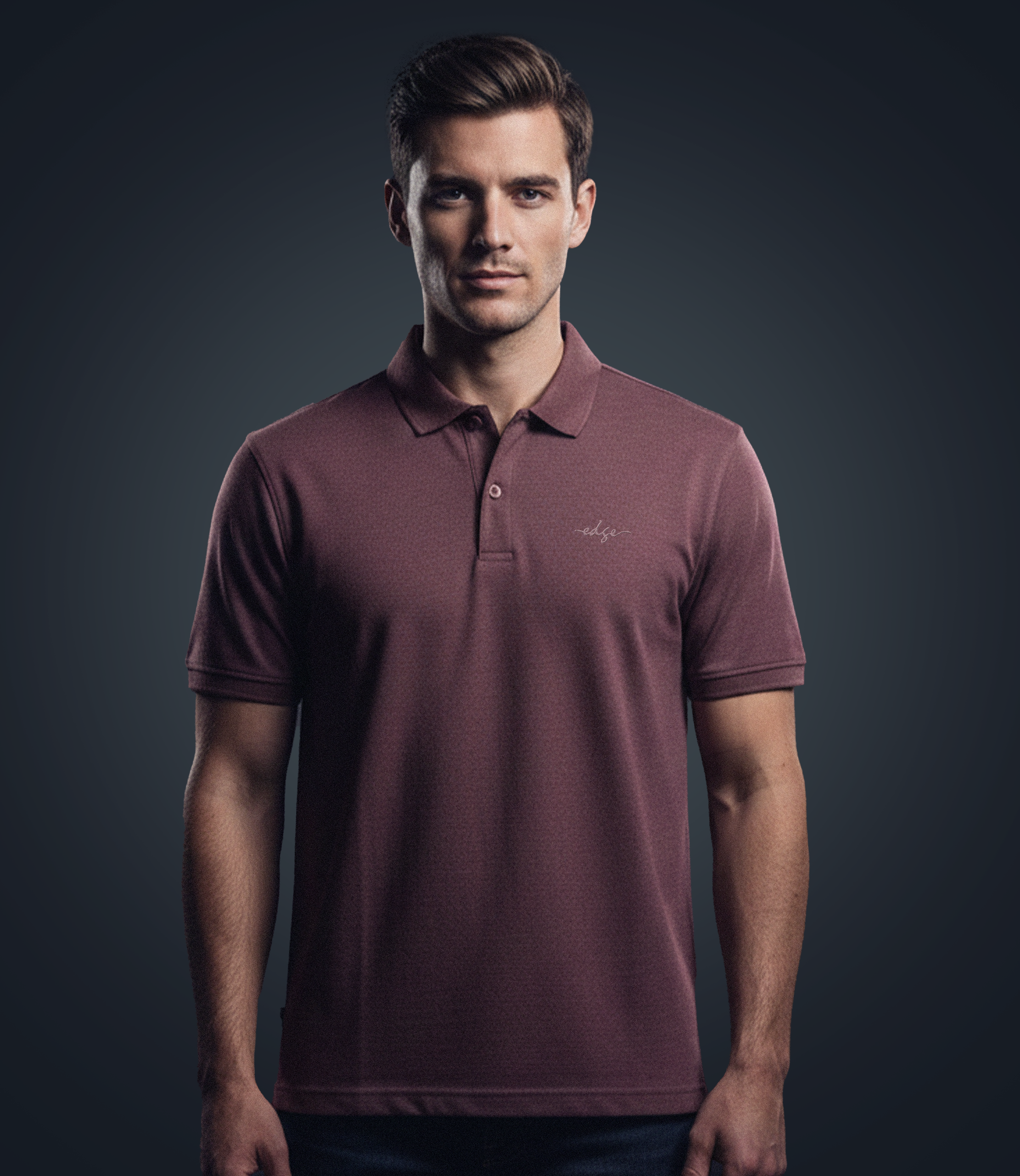 Edge Men's Solid Polo T-shirt - 53738
