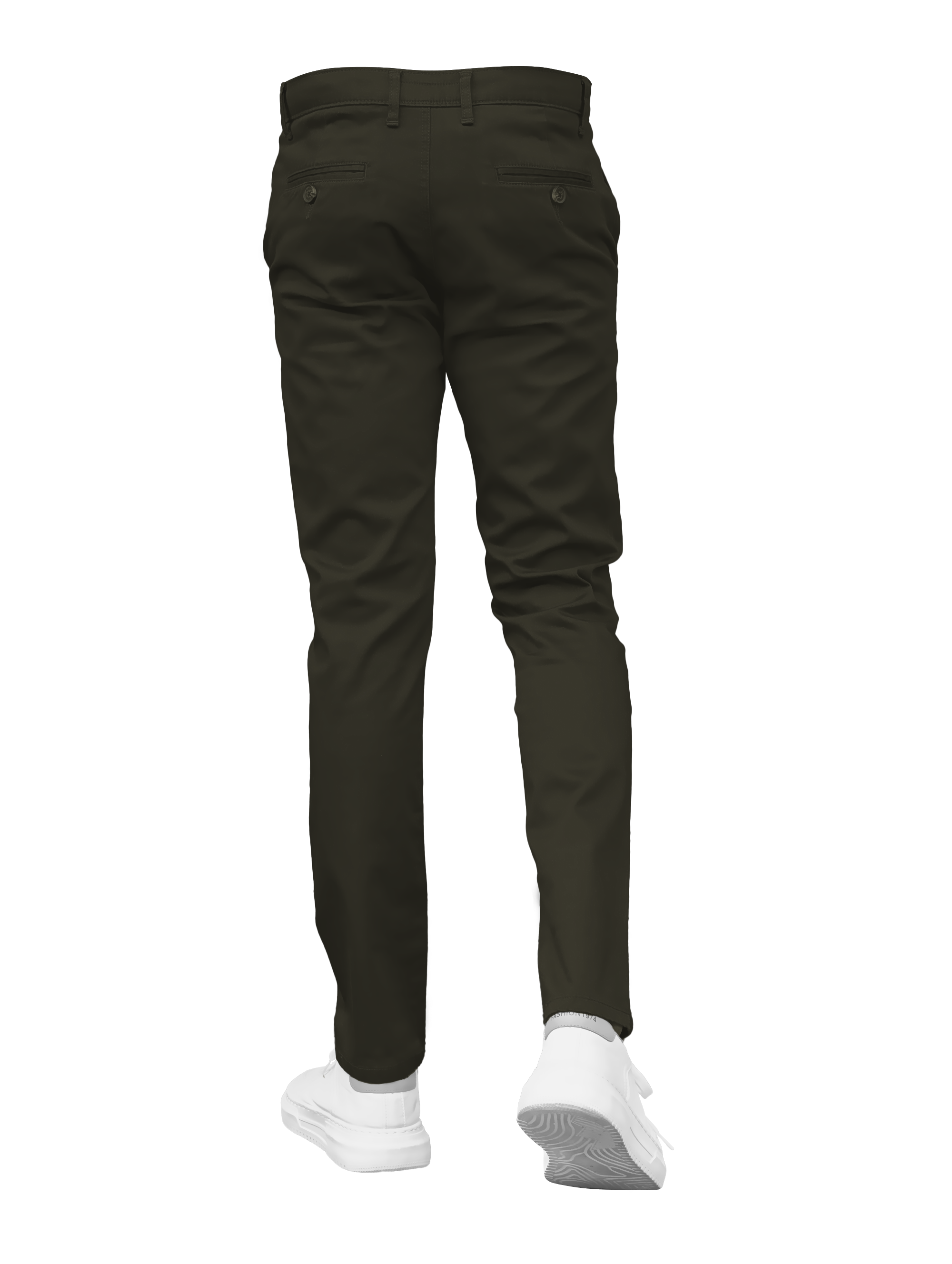 EDGE SLIMFIT 4 Way Stretch Dark Olive Green Pants - LH-009