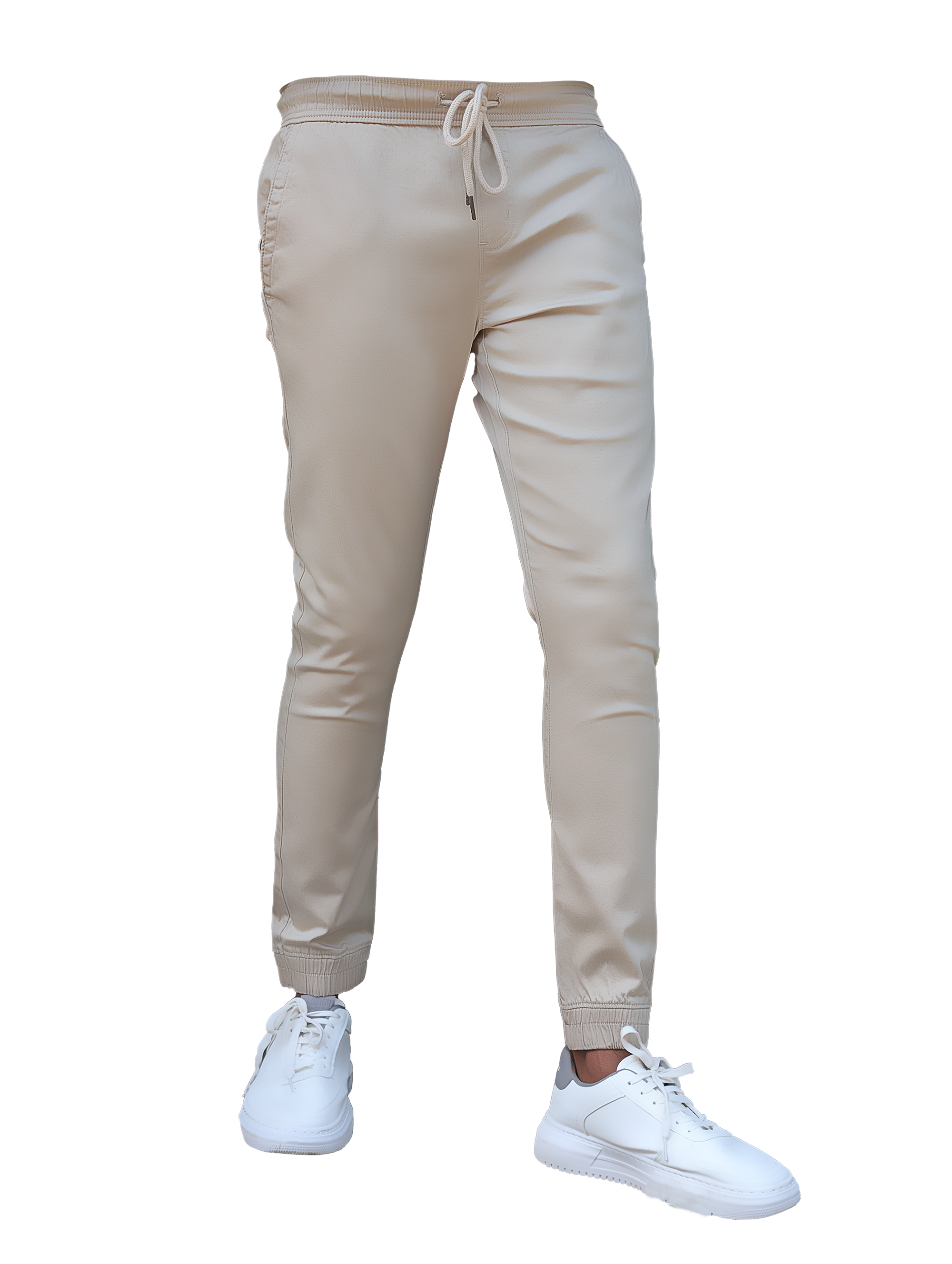 EDGE 4 Ways Stretch Light Taupe Men’s Jogger Pants - SIL 40