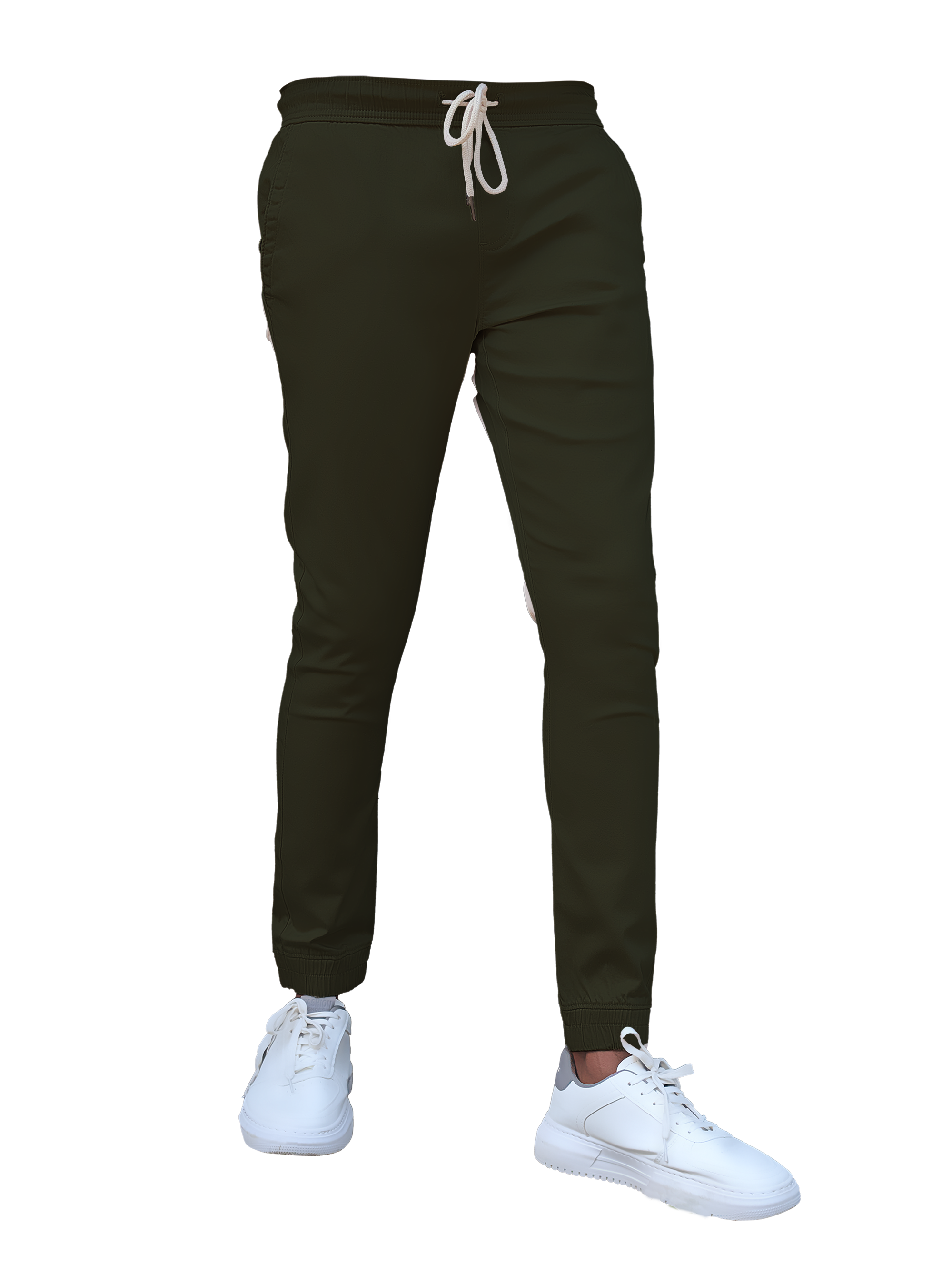 EDGE 4 Ways Stretch Army Green Men’s Jogger Pants - LH 003