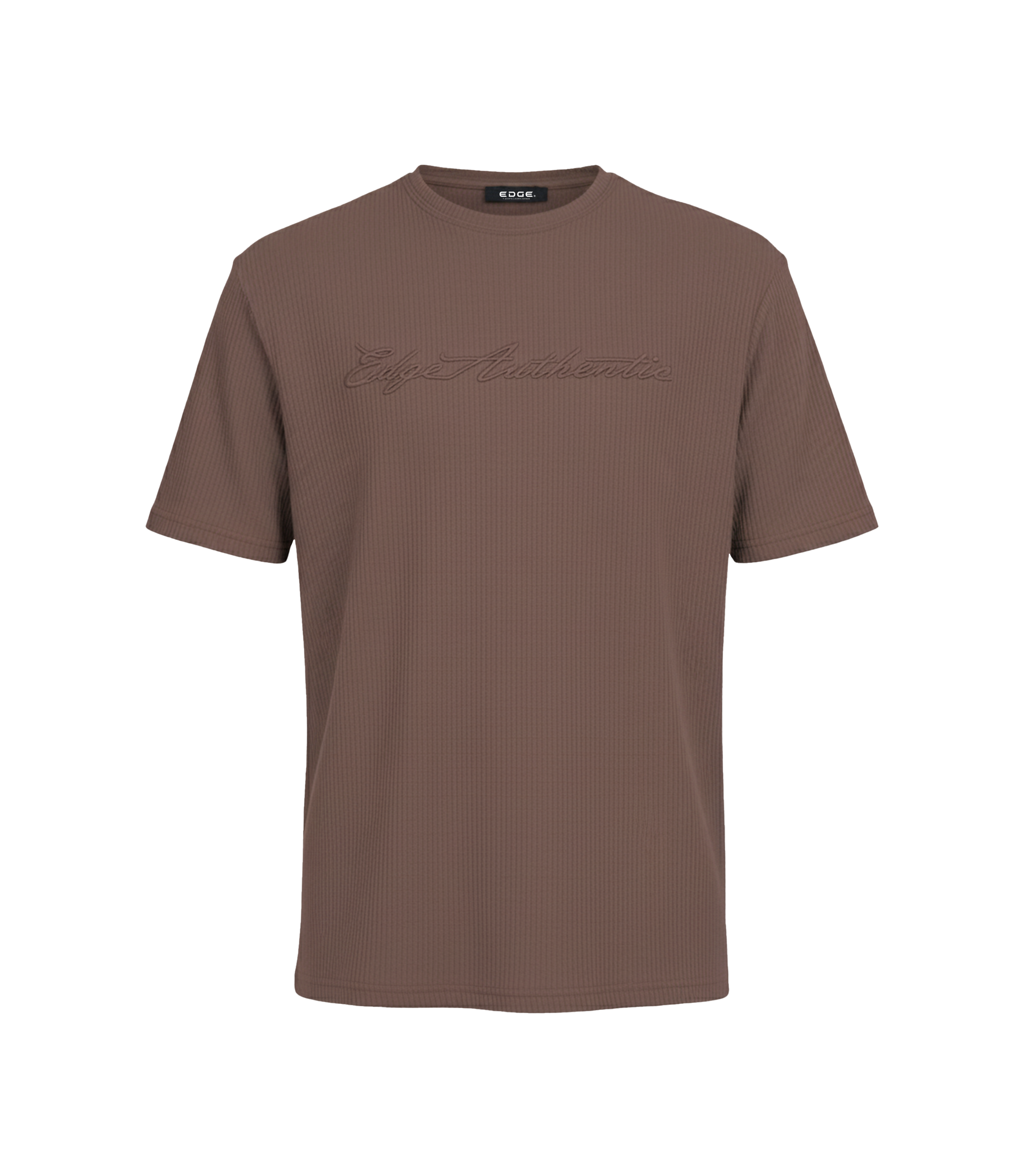 EDGE Crew Neck Men’s Textured Fabric Oversize T-Shirt - 53280