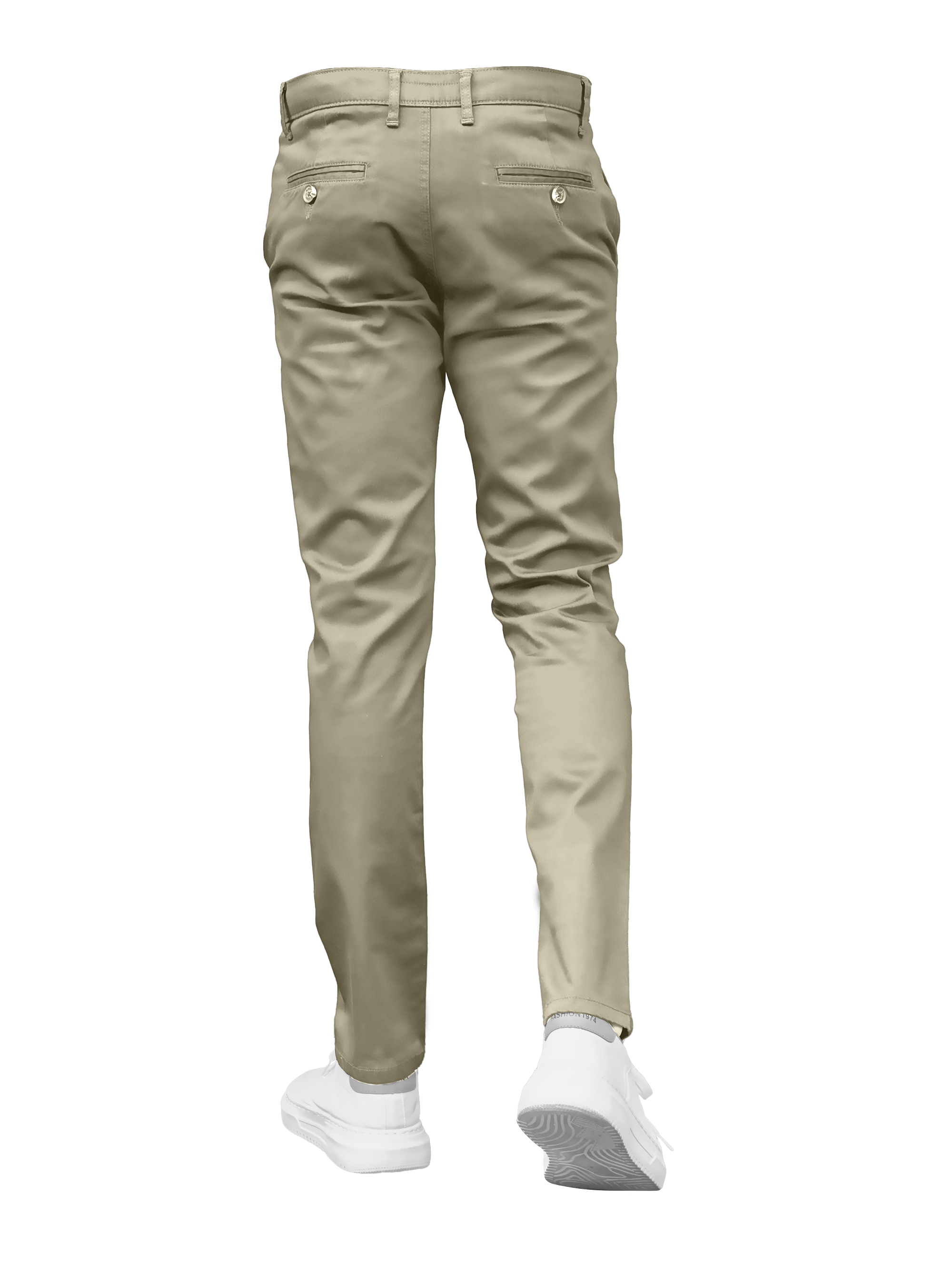 EDGE SLIMFIT 4 Way Stretch Beige Pants - LH-006