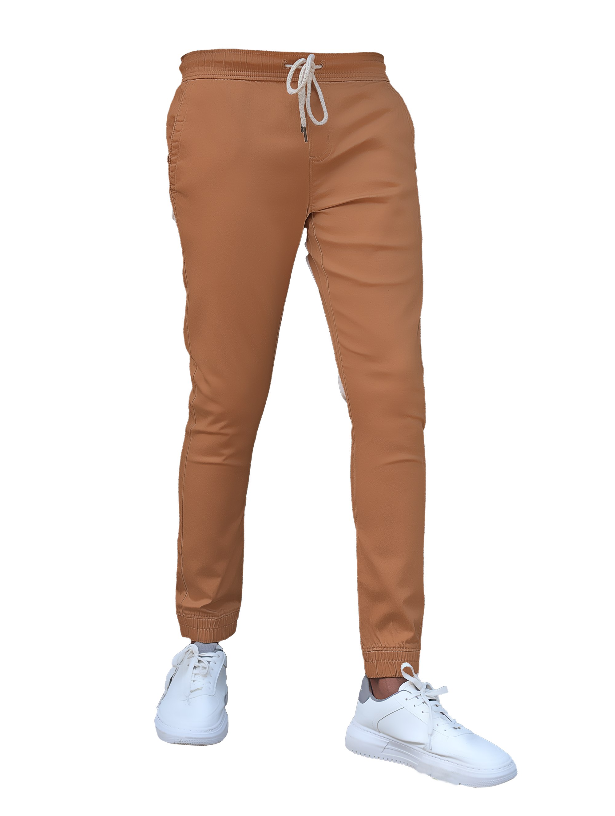 EDGE 4 Ways Stretch Light Brown Jogger Pants - SIL 32
