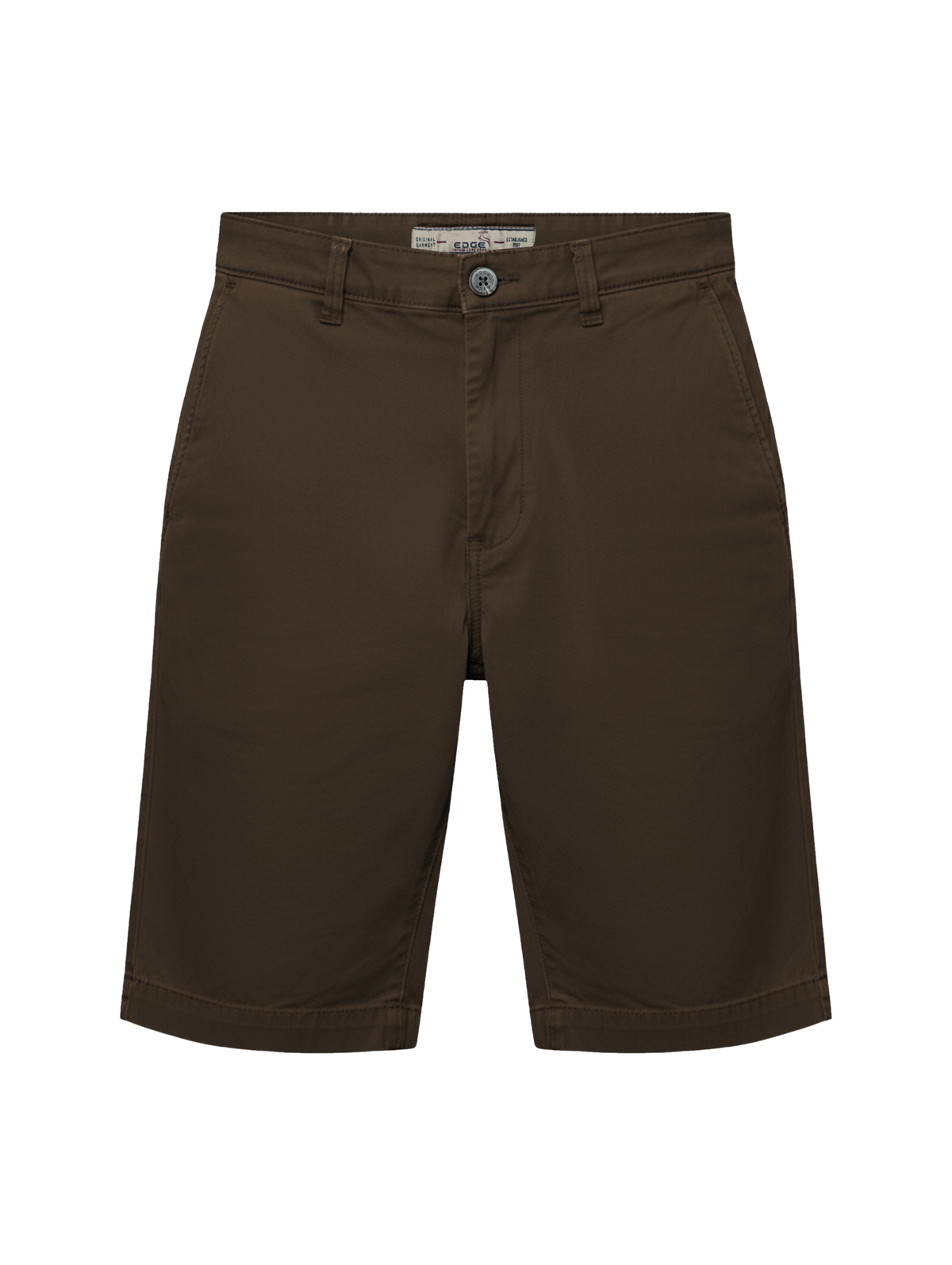 EDGE Men's 4-Way Stretch Olive Brown Shorts - 8013-101043