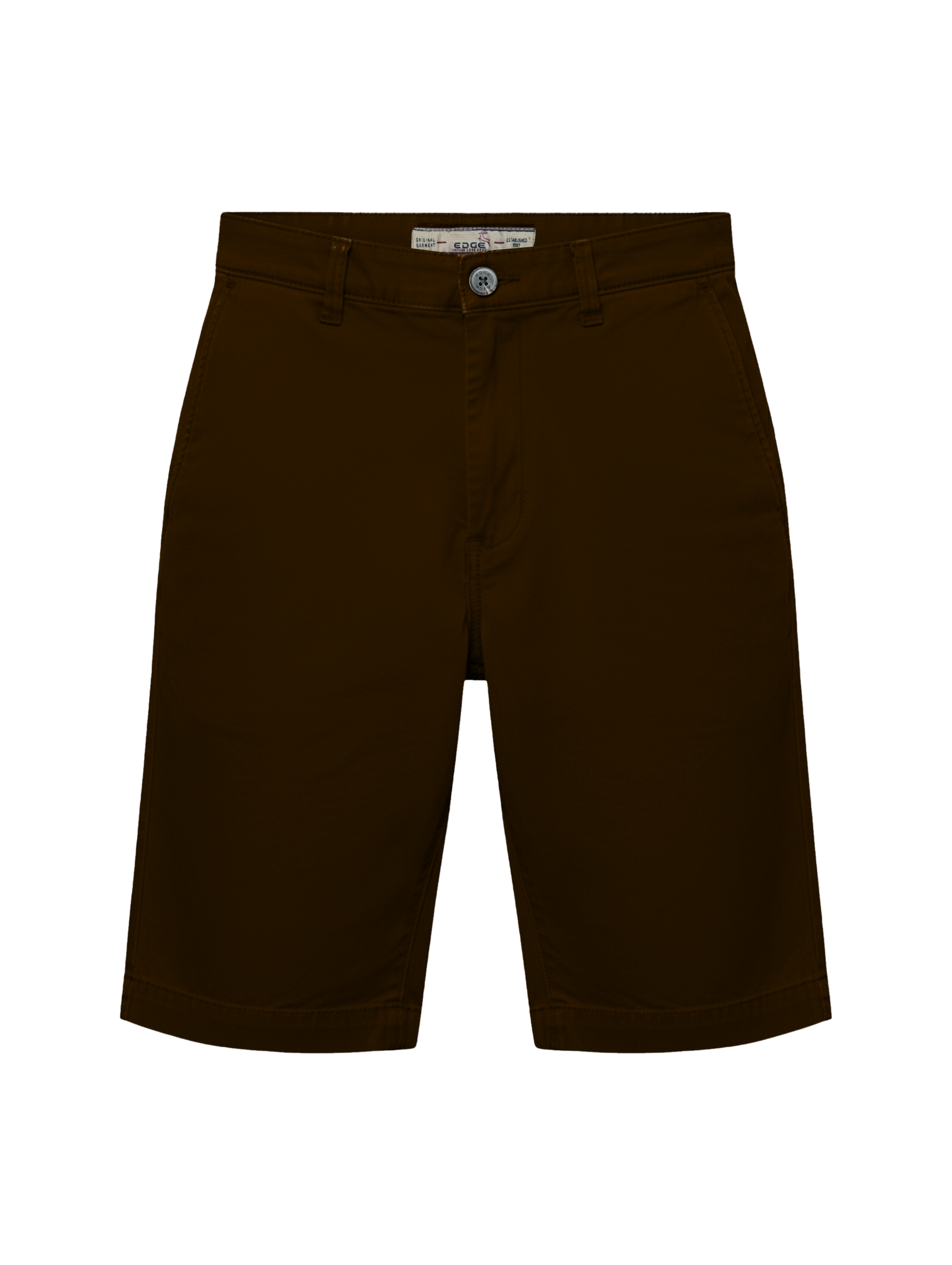 EDGE Men's 4-Way Stretch  Dark Brown Shorts - 8013-101045