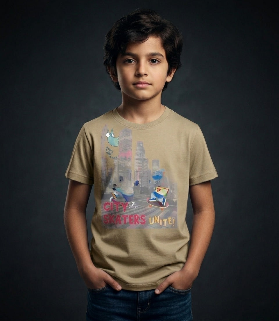 EDGE Kids Crew Neck Printed T-Shirt – 33799