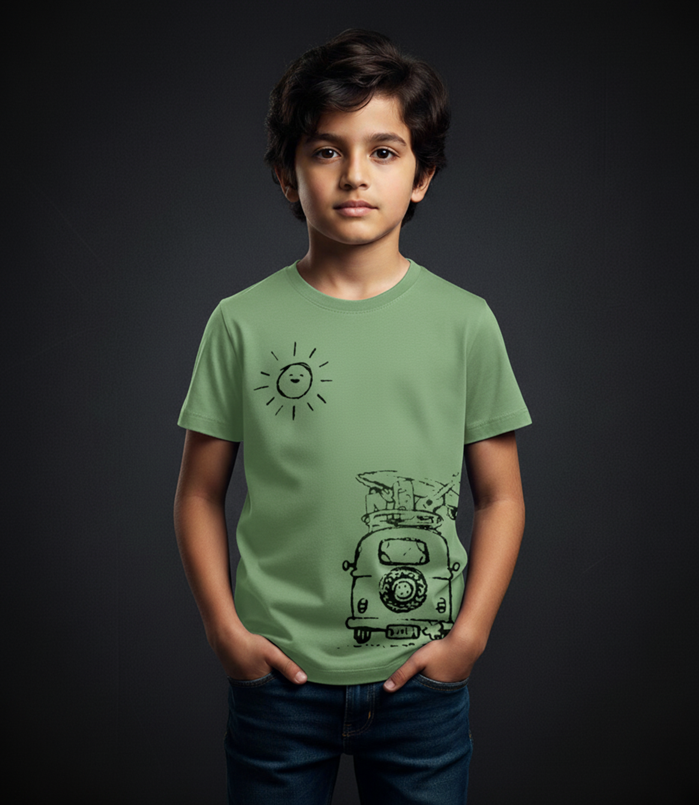EDGE Boys Crew Neck Printed T-Shirt – 33153