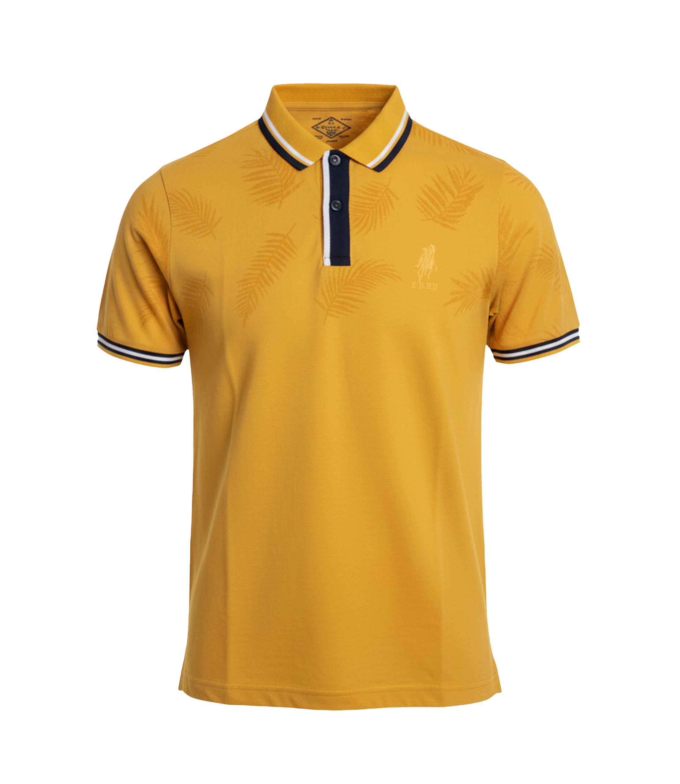 EDGE Double Tipping Collar Men’s AOP Polo Shirt - 52692