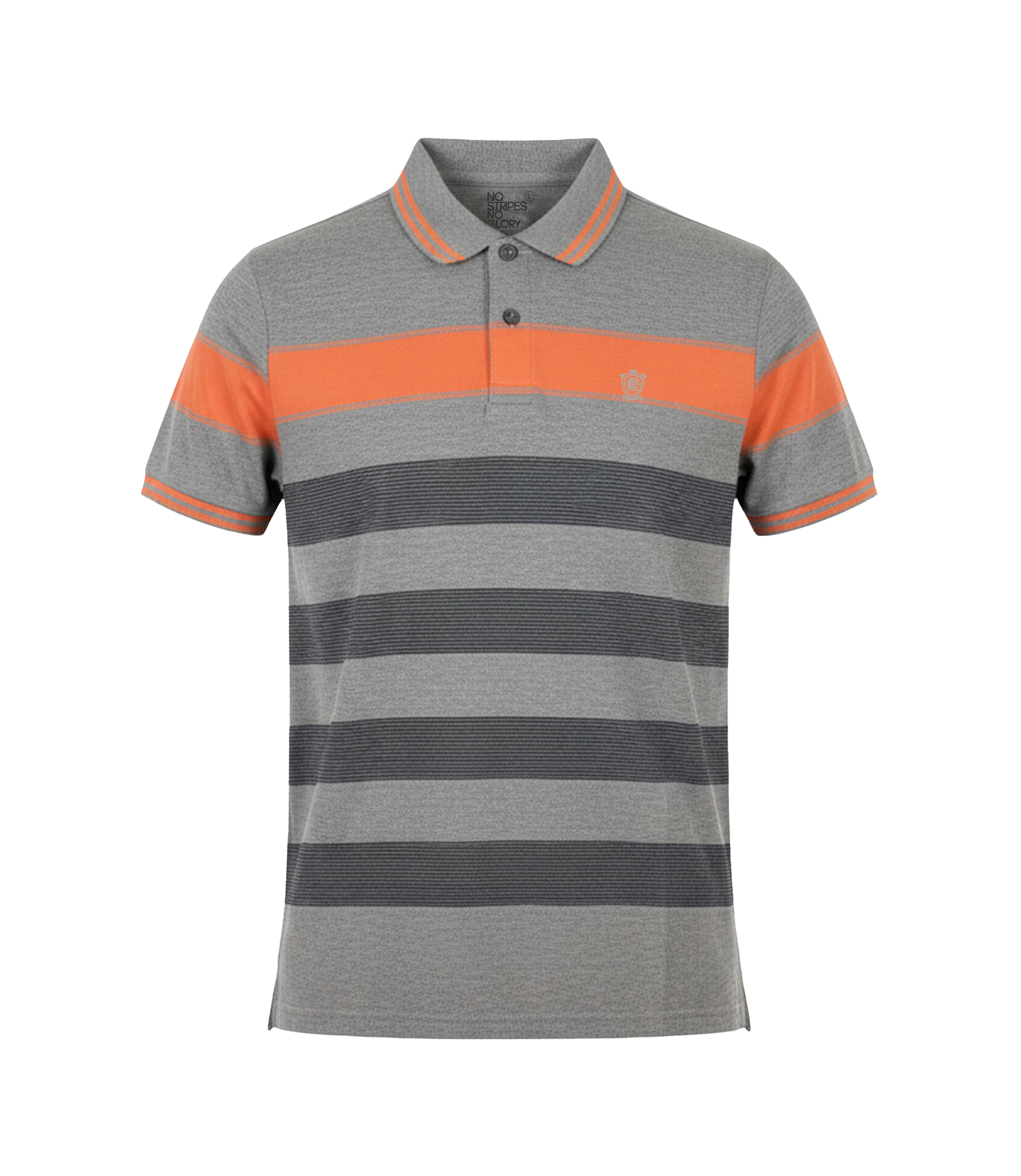 Edge Men's Double Tipping Collar Stripe Polo shirt - 52482