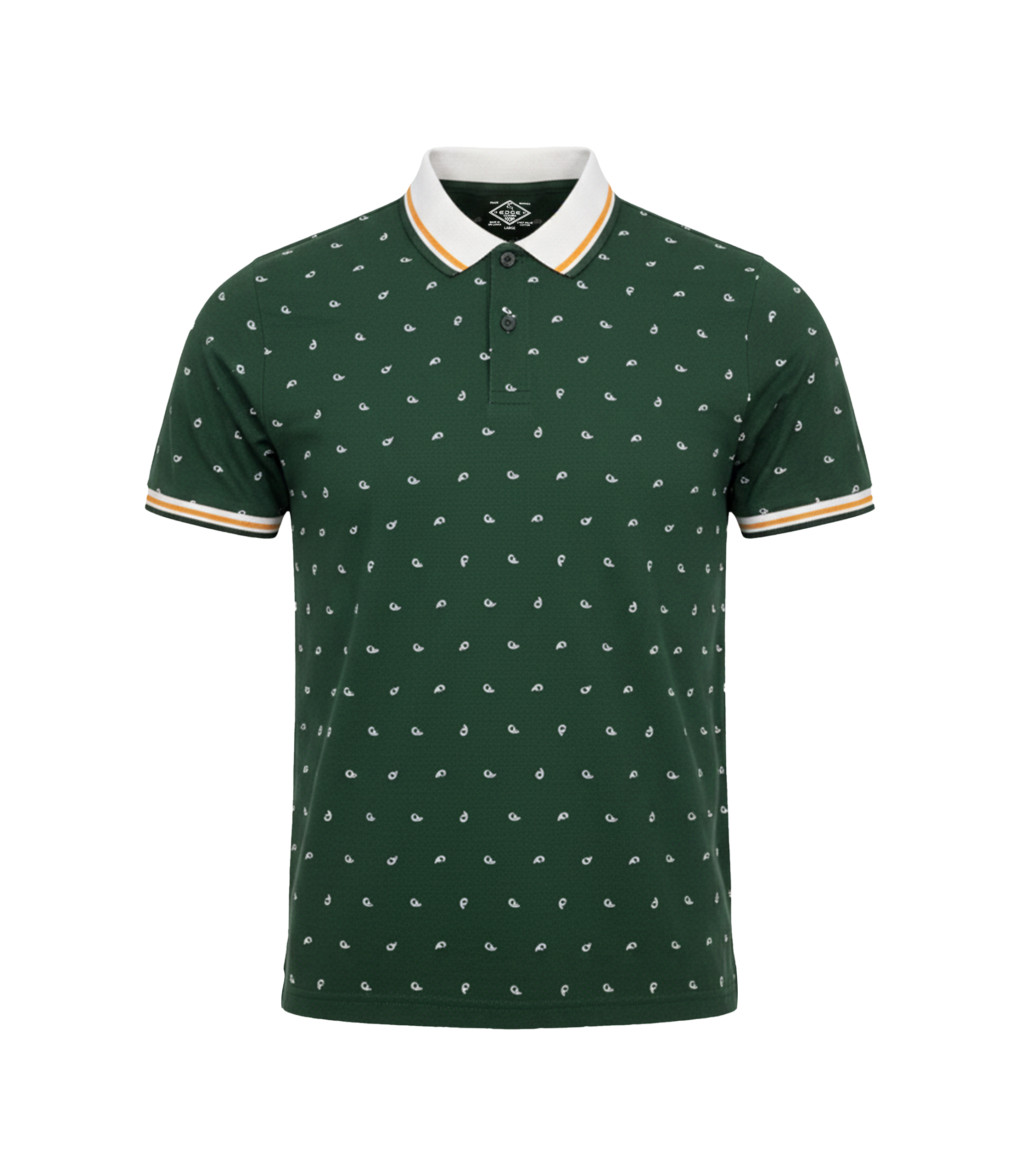 EDGE Tipping Collar Men’s AOP Polo Shirt - 52691