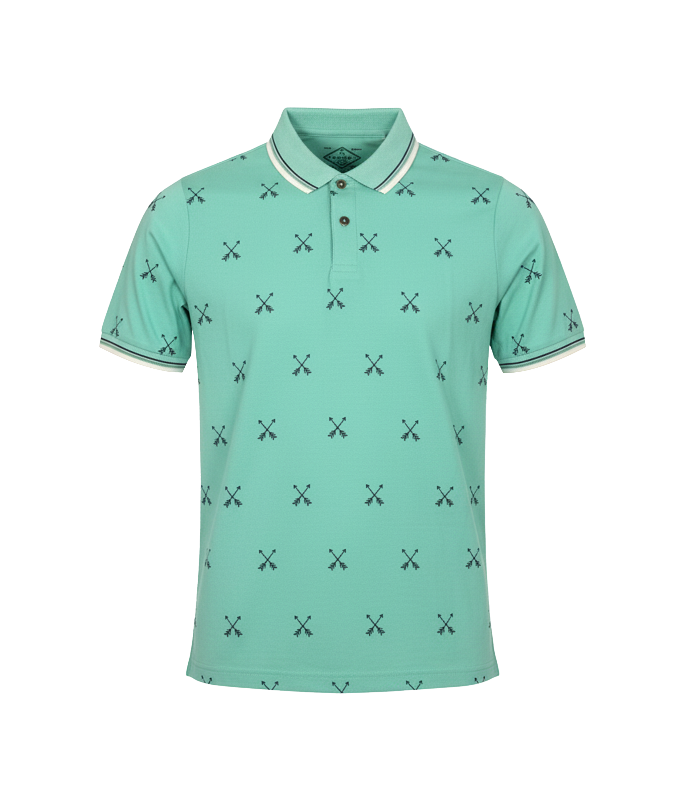 EDGE Double Tipping Collar Men’s AOP Polo Shirt - 52658