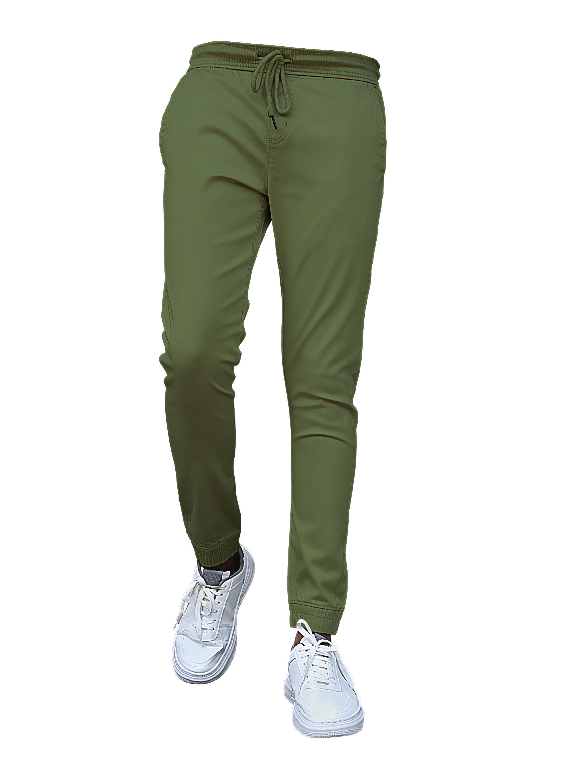 EDGE 4 Ways Stretch Olive Green Men’s Jogger Pants - LH 016