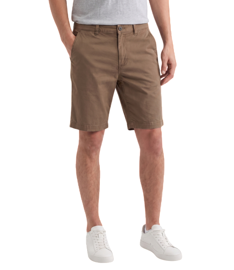 EDGE Men's 4-Way Stretch Taupe Shorts - 8013-06