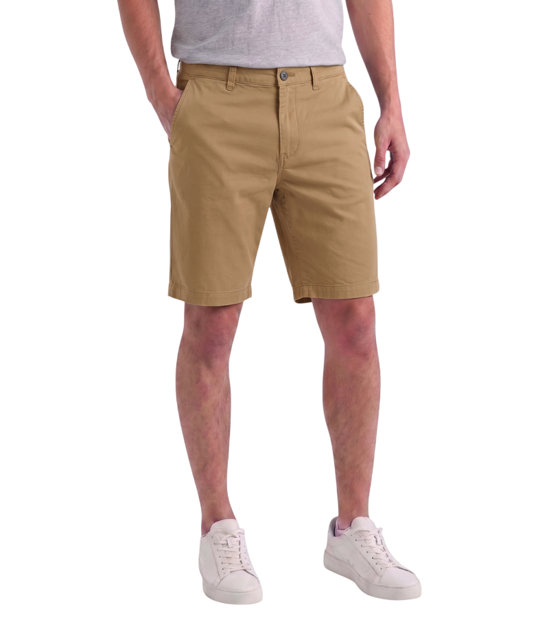 EDGE Men's 4-Way Stretch Golden Khaki Shorts - 8011-04