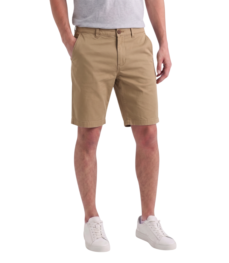 EDGE Men's 4-Way Stretch Beige Shorts - 8010-05