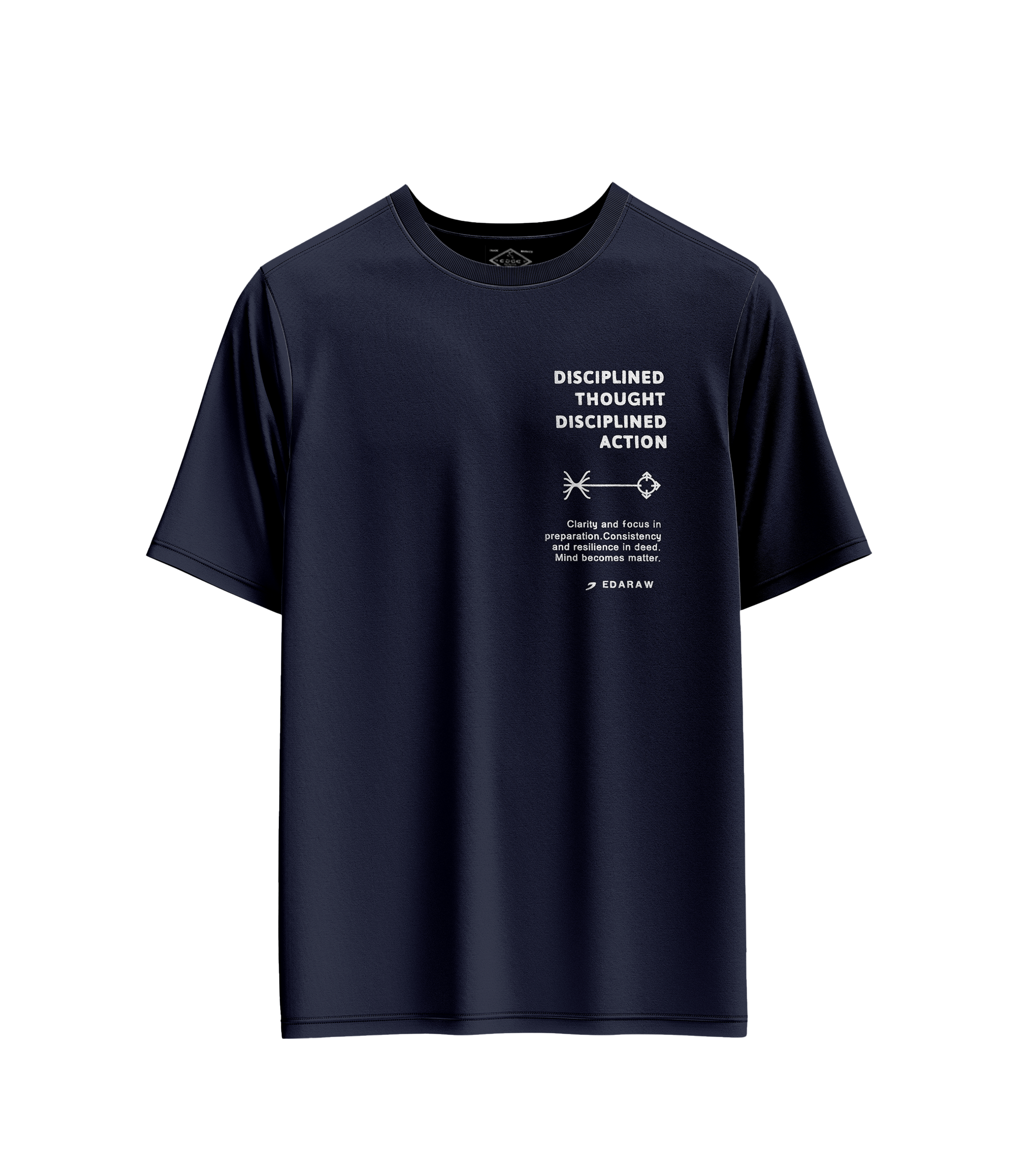 EDGE Crew Neck Men’s Printed Oversize T-Shirt - 53222